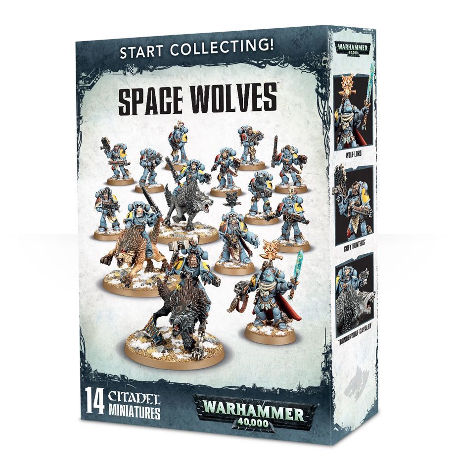 Warhammer collection. Warhammer 40000 стартовый набор. Warhammer start collecting Space Wolves. Space Wolves Warhammer 40000 start. Вархаммер стартовый набор.